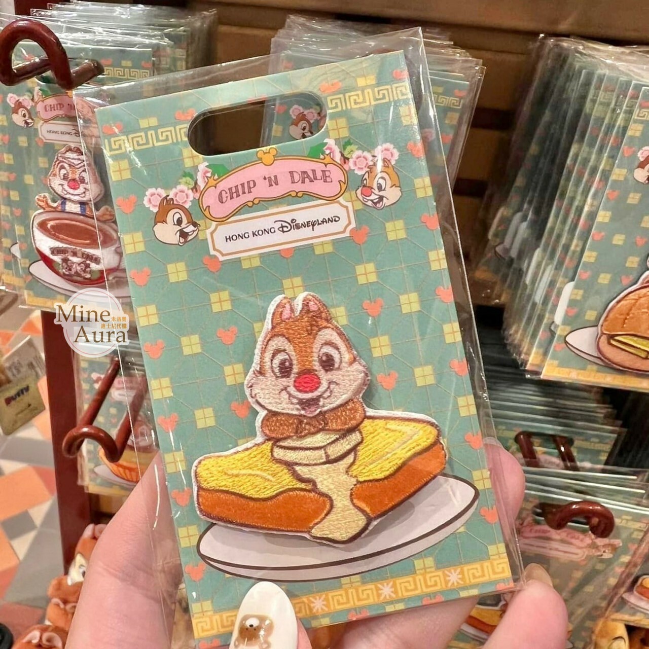 奇奇蒂蒂 Chip 'n Dale 香港傳統系列 紅鼻 蒂蒂 Dale 西多士造型 磁鐵 -香港迪士尼樂園