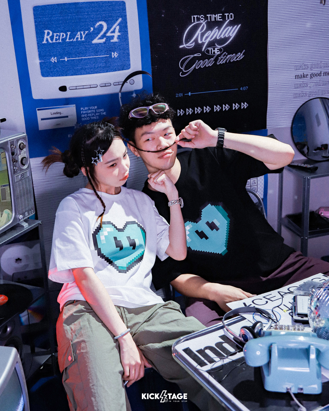 #KEEP PIXEL MAY HEART TEE 月份限定 五月綠 像素 8-bit 寬鬆 休閒 短袖 短T【KS215】