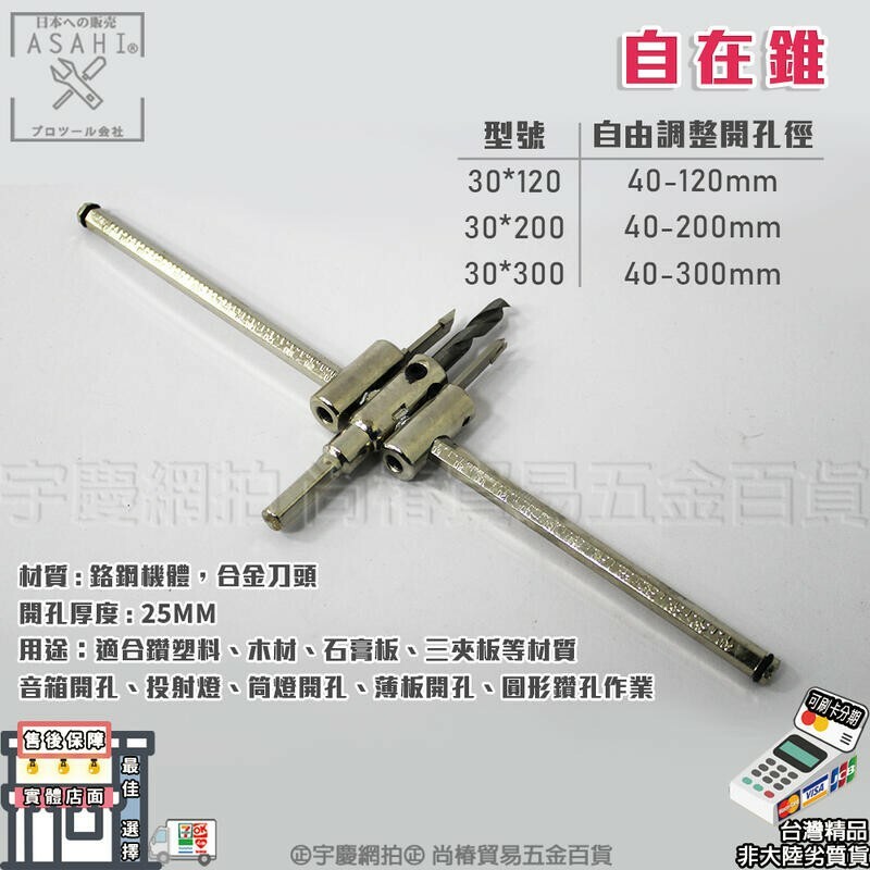 附發票｜AIR系列可調式白色自在錐｜木工用開孔器  超硬自在錐 伸縮式開孔器 挖孔