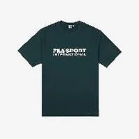 [S] FILA UNI COMFORT FIT INTERNATIONAL LOGO SHORT SLEEVE TEE,GREEN, FS2RSF2131X-PIG (SFL466)