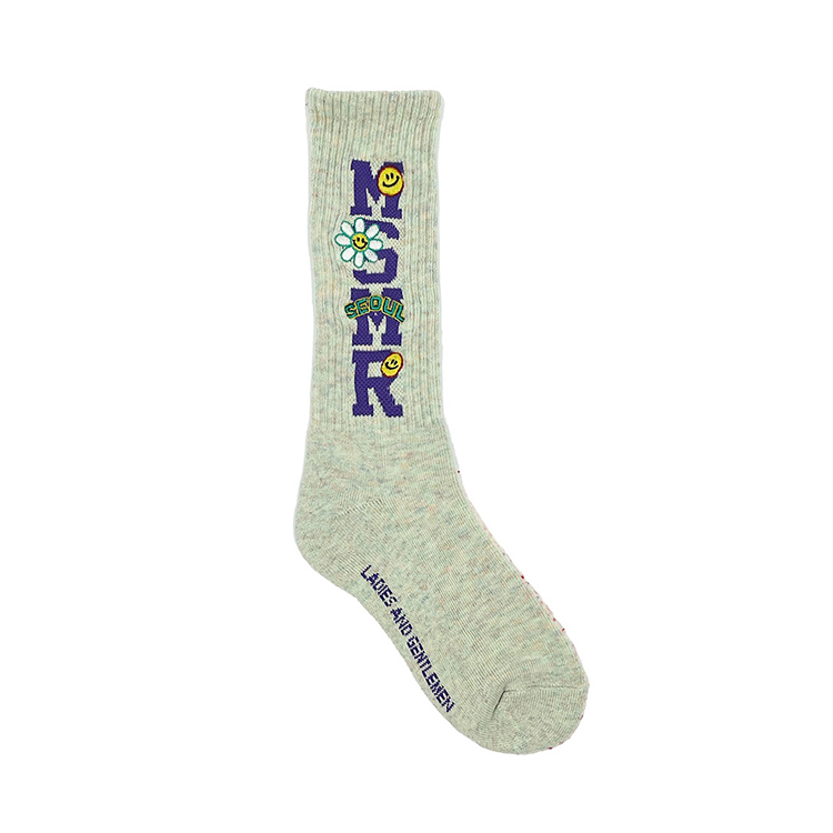 MSMR Candypop Logo Mint Bokashi Socks