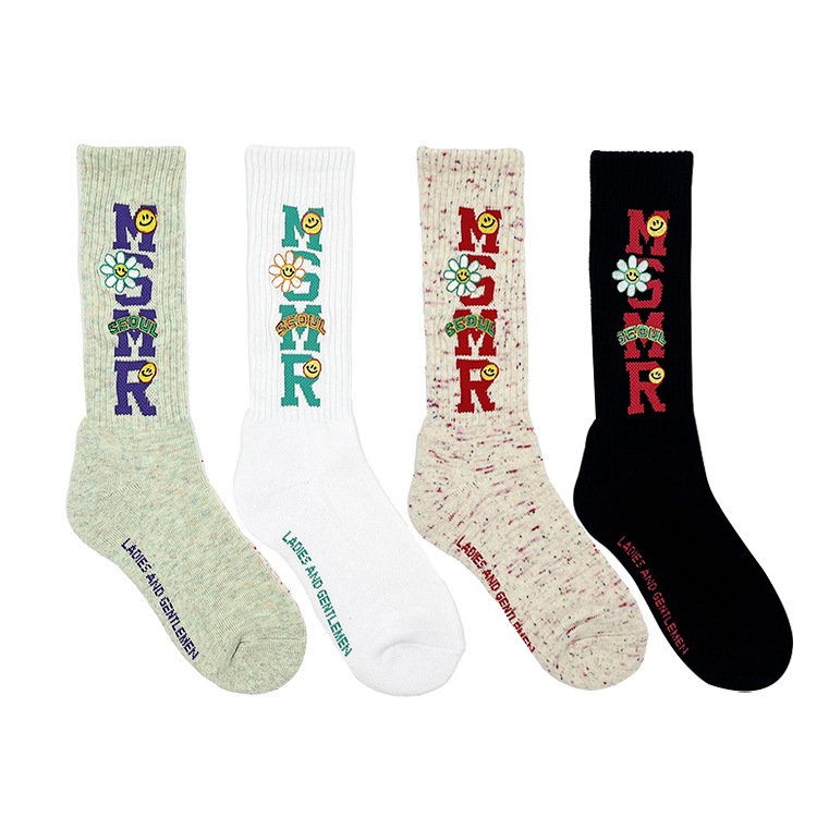 MSMR Candypop Logo Mint Bokashi Socks