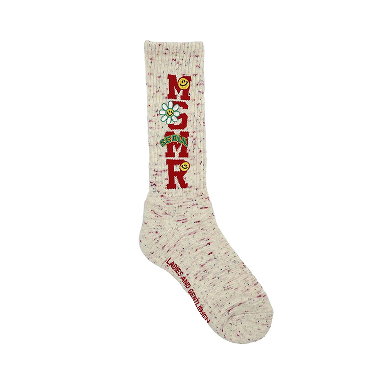 MSMR Candypop Logo Beige Bokashi Socks
