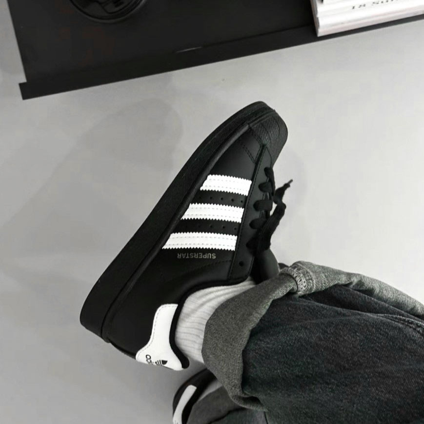 Adidas Superstar XLG 'Black' 厚底 貝殼 黑貝殼 金標 休閒鞋 IG9777