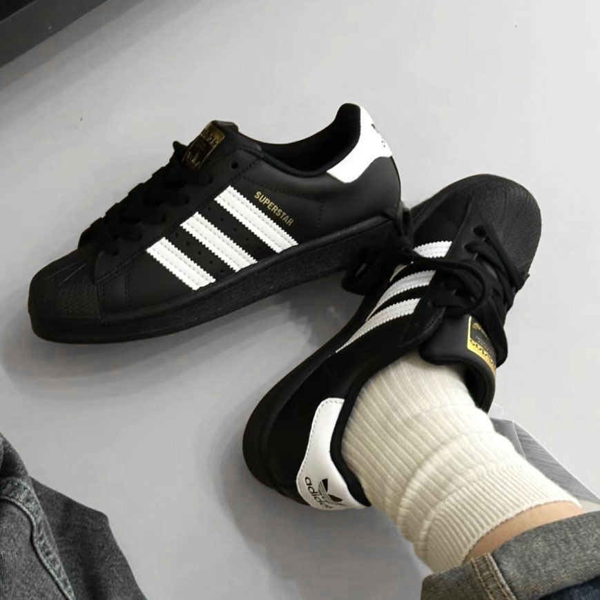 Adidas Superstar XLG 'Black' 厚底 貝殼 黑貝殼 金標 休閒鞋 IG9777