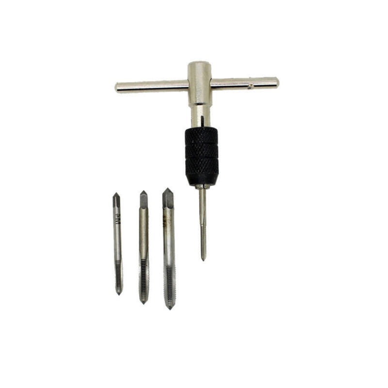 附發票｜5PC T型絞手套裝｜5PCT型絞手套裝 五件套絲錐絲攻組套套裝（有PP袋裝)絲錐絞手套裝 JY