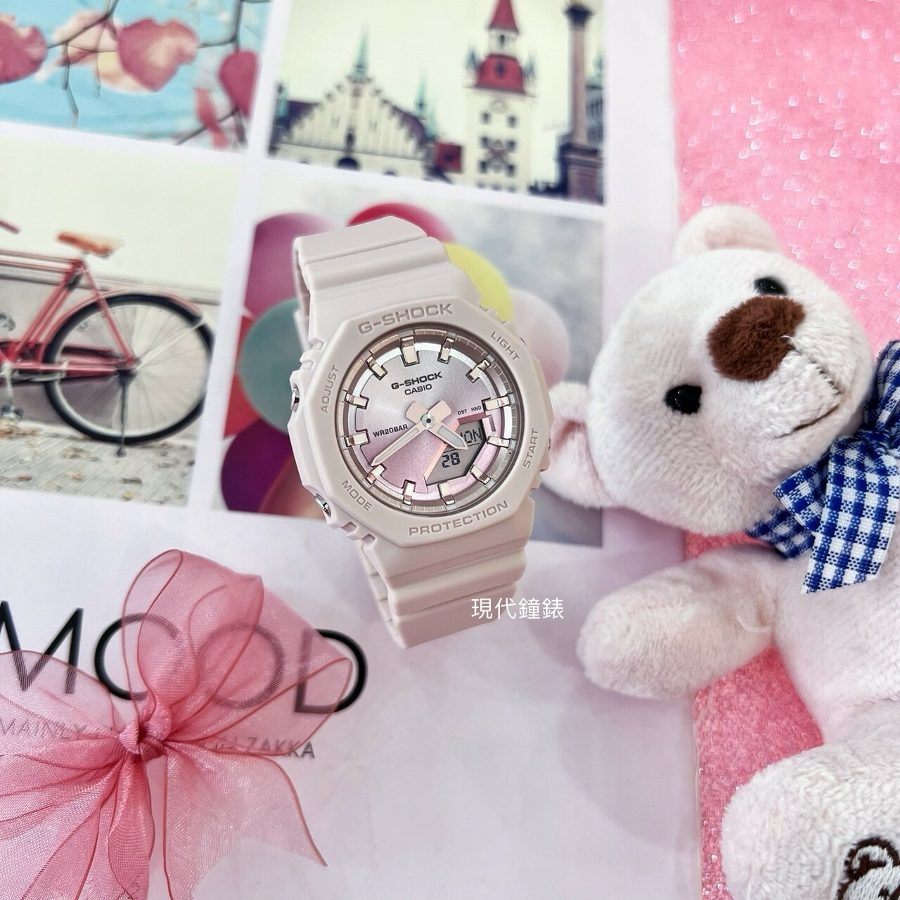 【G-SHOCK】夏季日落雙顯腕錶GMA-P2100SG-4A 40.2mm 現代鐘錶