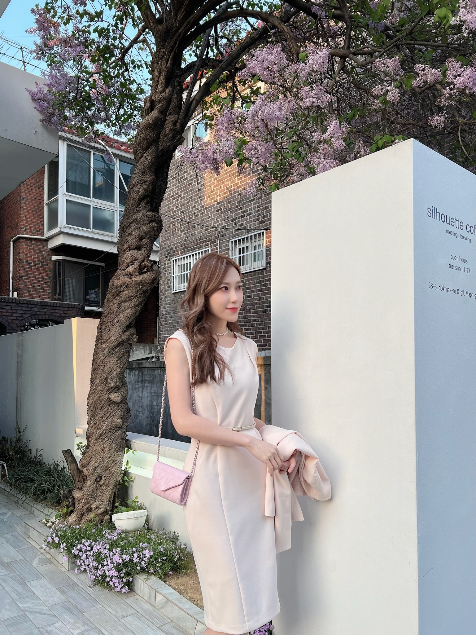 (優雅首選!)率性縫線合身洋-水晶粉