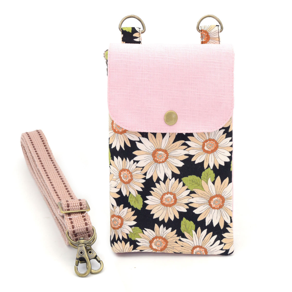 digital pattern Touchscreen-compatible phone side bag