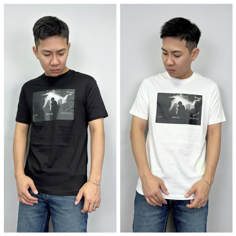 Armani Exchange AX 人像圖 相片T 短袖上衣 短T