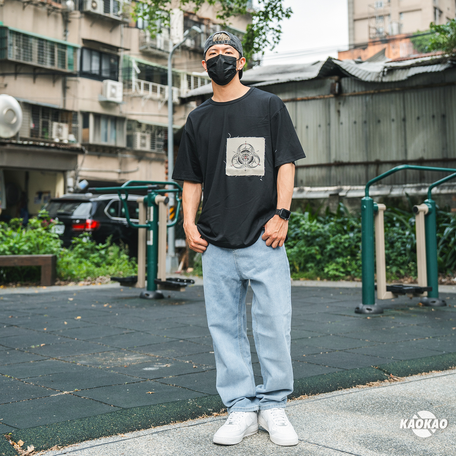 『現貨』 NATURE 寬版 水洗牛仔長褲 【G2534】