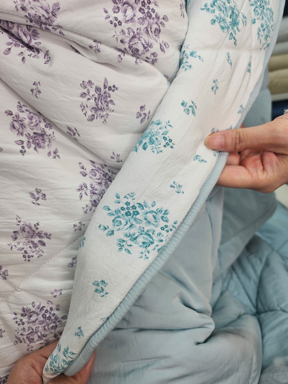 KQ2505 法式天絲淡印玫瑰花 極細天絲