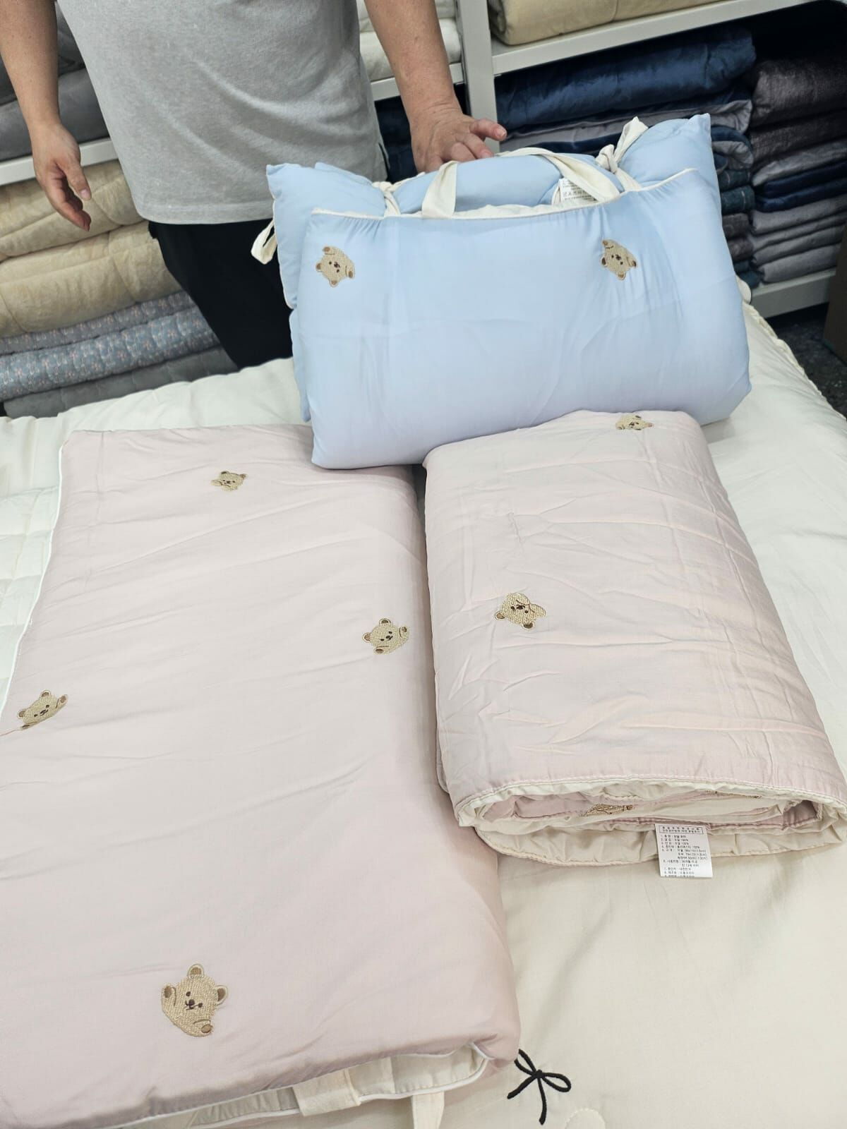 KQ2508 莫代爾 天使小熊兒童款睡袋