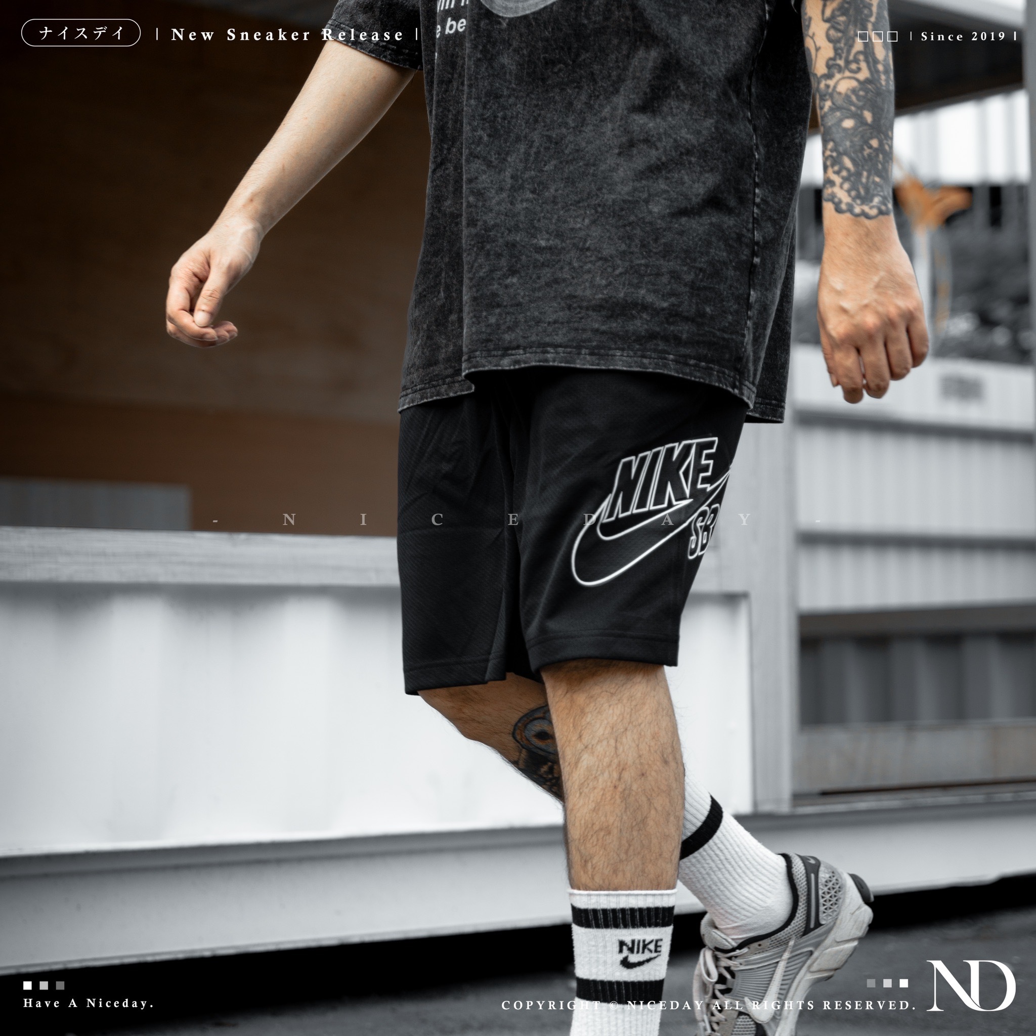 NICEDAY 代購 服飾 Nike sb 短褲 黑白 舒適 透氣 輕量 運動褲 男款