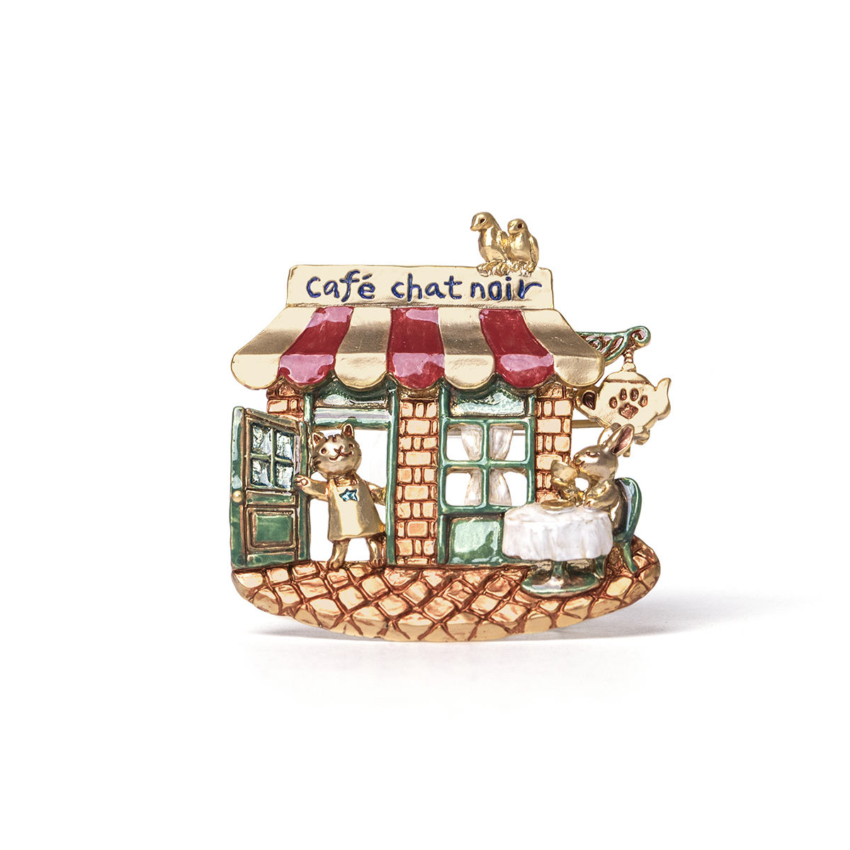 黒猫店長的咖啡廳胸針