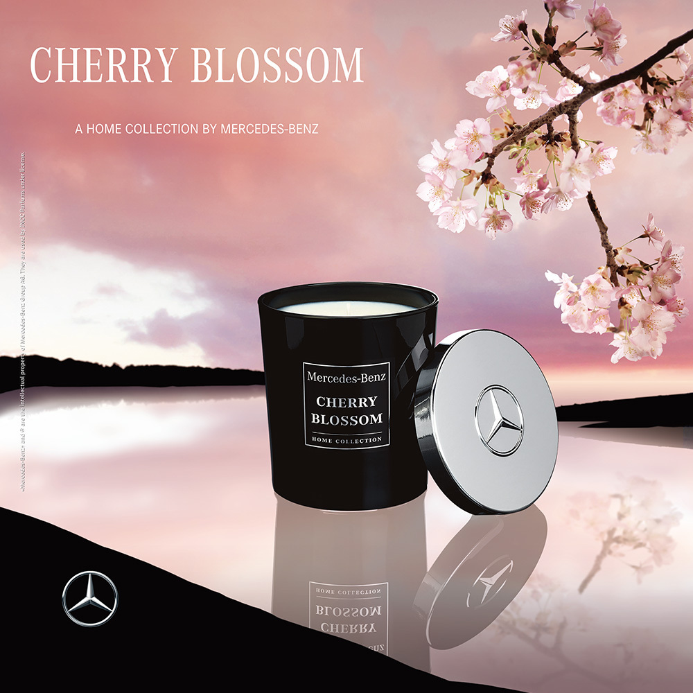 【鋒恩香水】MERCEDES-BENZ 櫻花香氛蠟燭180g