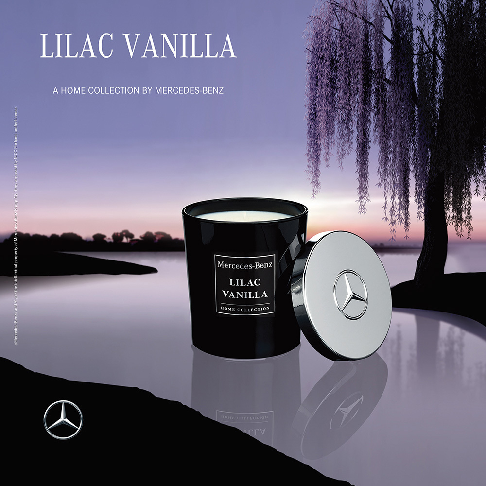【鋒恩香水】MERCEDES-BENZ  紫丁香香草香氛蠟燭180g