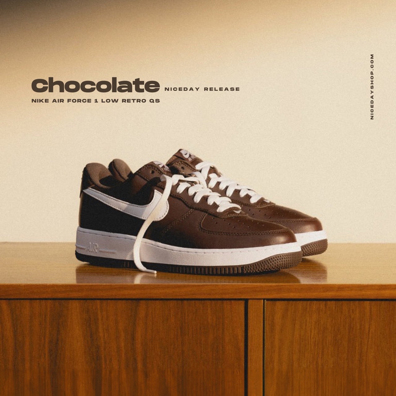 NICEDAY 現貨 Nike Air Force 1 Low Chocolate 巧克力 男款 FD7039-200