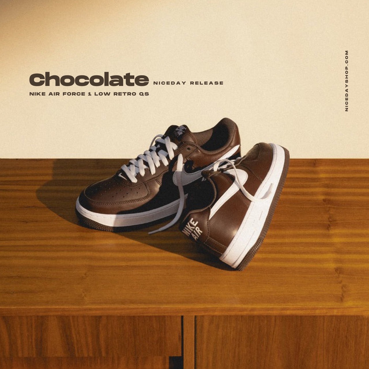 NICEDAY 現貨 Nike Air Force 1 Low Chocolate 巧克力 男款 FD7039-200