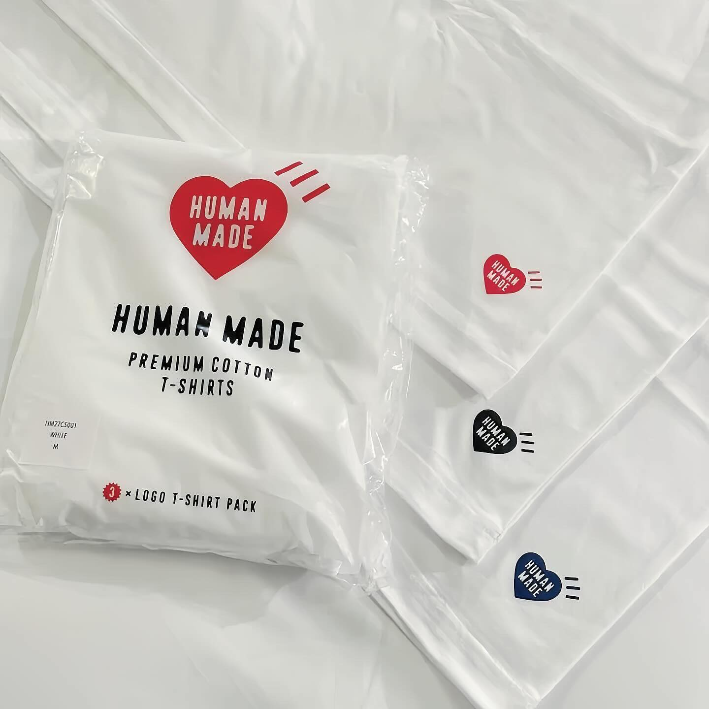 斷貨王！HUMAN MADE 3PACK T-SHIRT SET ( 4色入 )