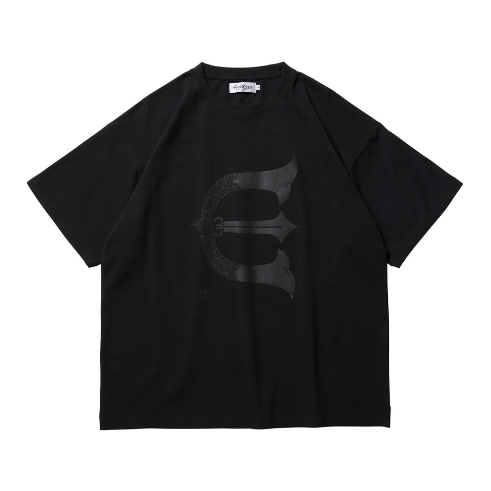 人気定番の LOGO E - SKATEBOARDS EVISEN T-SHIRT BLACK / スケートボード