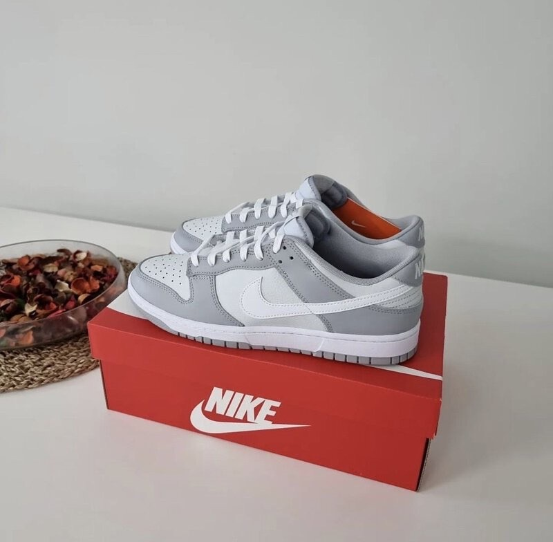 NIKE DUNK LOW 大童女生 "Grey White" 雲霧灰 [限時勁減!]