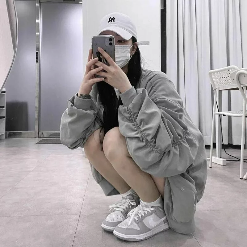 NIKE DUNK LOW 大童女生 "Grey White" 雲霧灰 [限時勁減!]