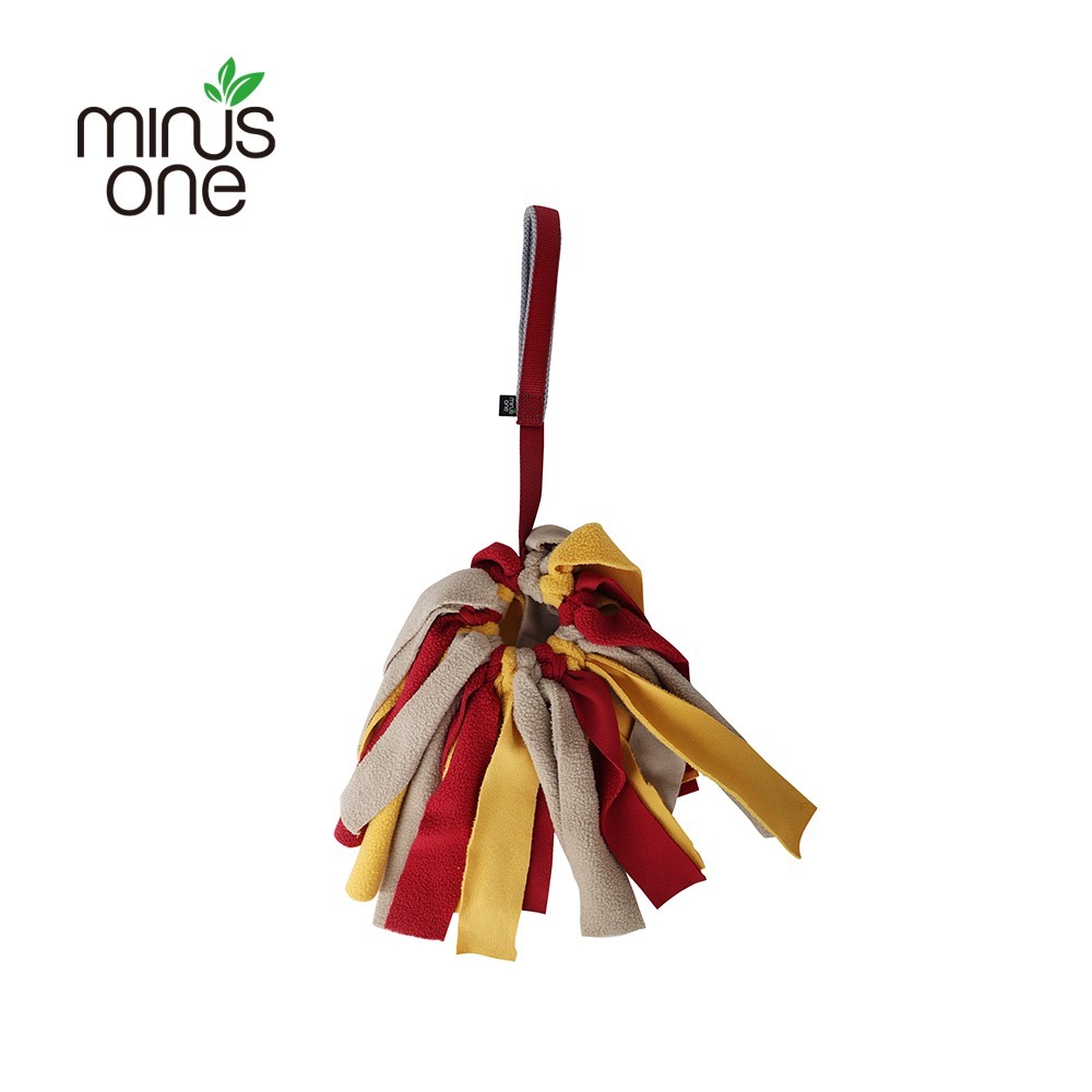 Minus One 邁樂思｜環保法絨系列 繩帶拔河互動玩具-編織刷