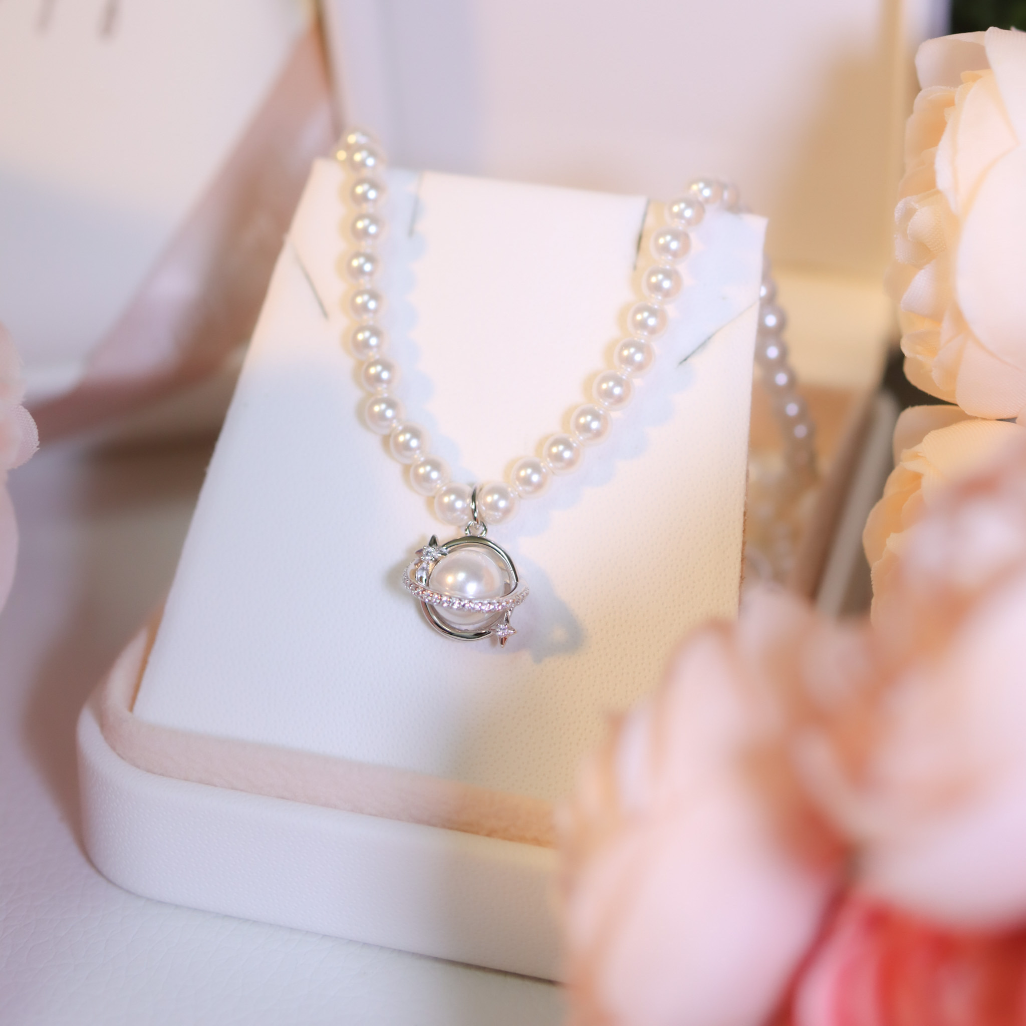 | 925 Silver・ White Gold・Pearl  | For YouNecklace | NE1108 |