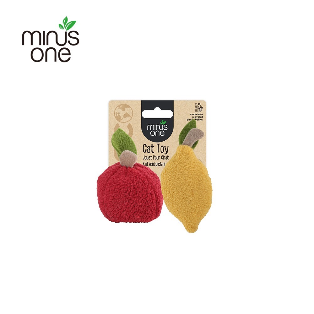 Minus One 邁樂思｜造型貓草系列 水果造型貓草玩具-萊姆蘋果