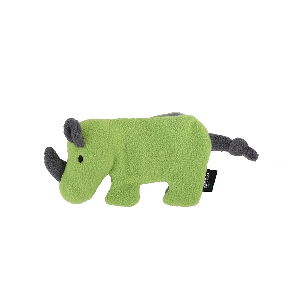 Minus One 邁樂思｜環保法絨系列 動物造型發聲響紙玩具-犀牛