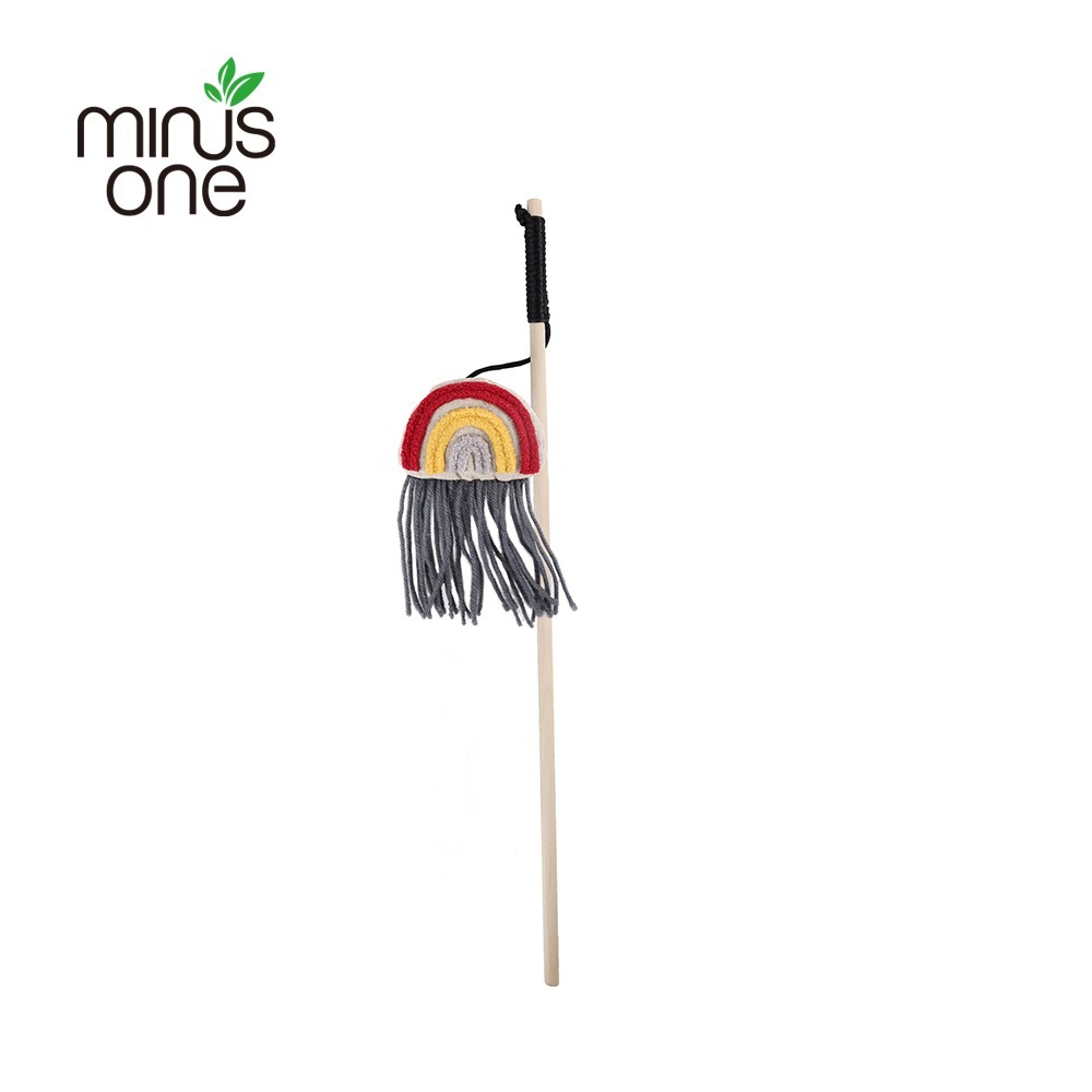 Minus One 邁樂思｜造型貓草系列 甩甩貓草逗貓棒-彩虹