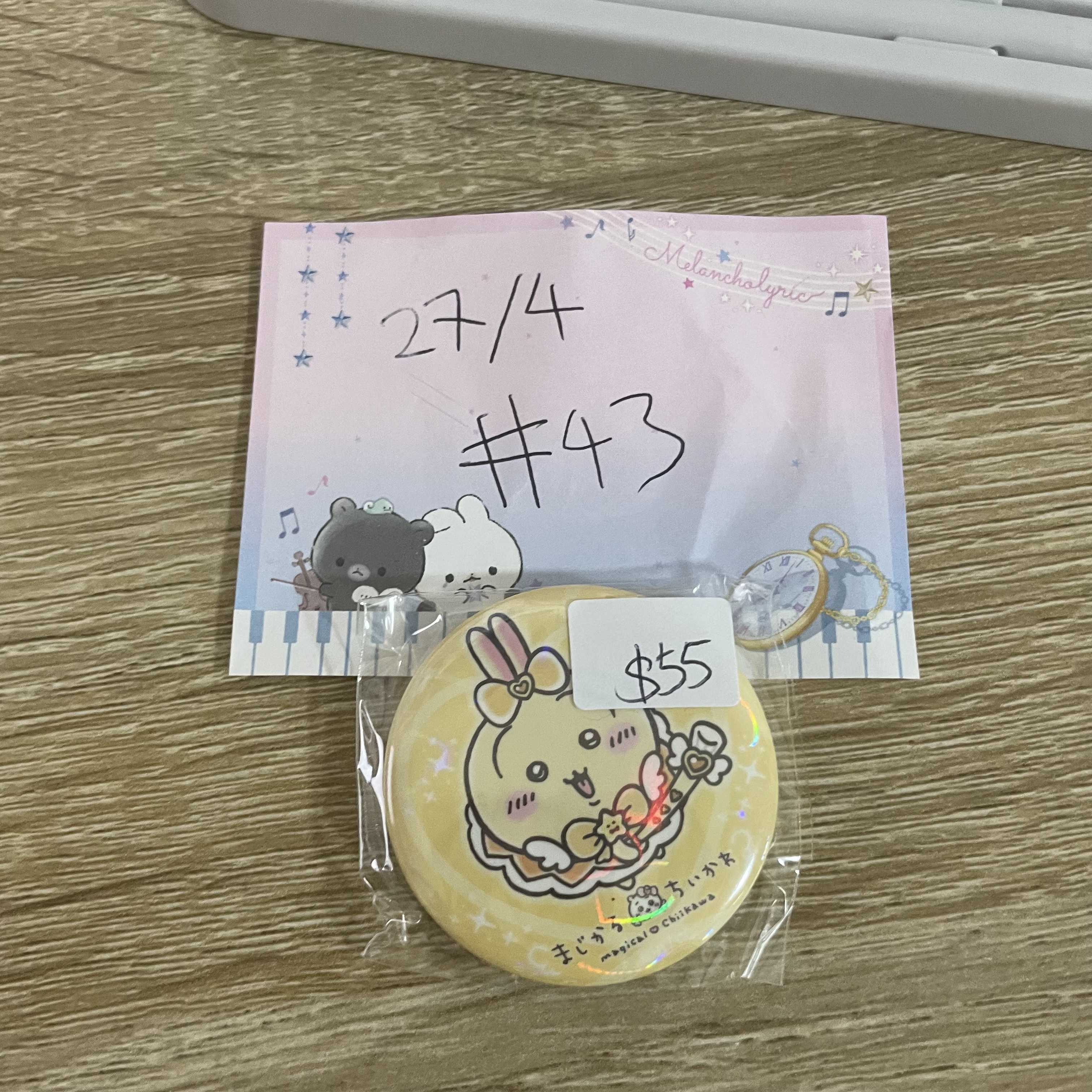 CHIIKAWA 兔兔 襟章#43