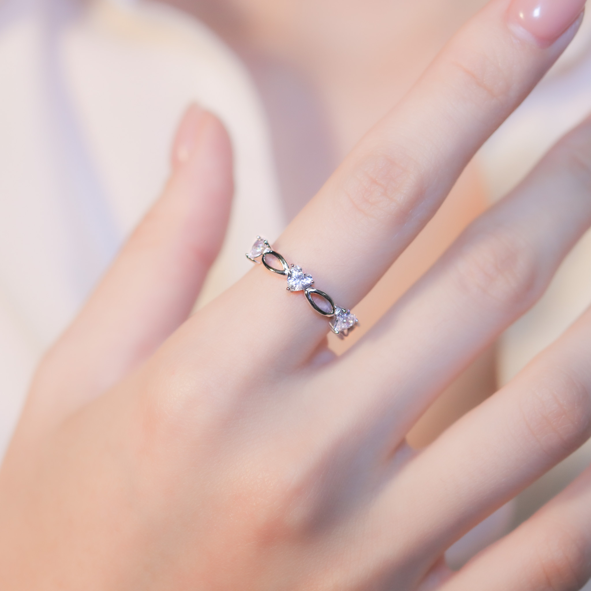 | 925 Silver・ White Gold | Love & Petals Ring  | RI0677 |