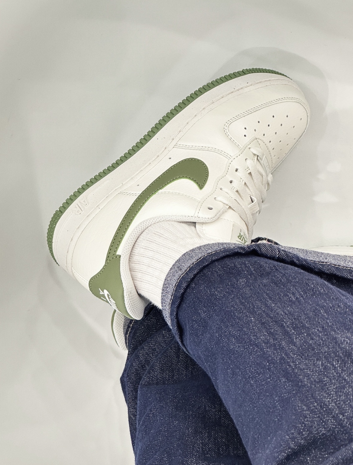 Nike Air Force 1 AF1 牛油果綠 墨綠色 皮革 小白鞋 女款 DV3808-106/預購