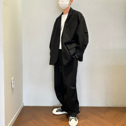 美式風格彈力休閒褲