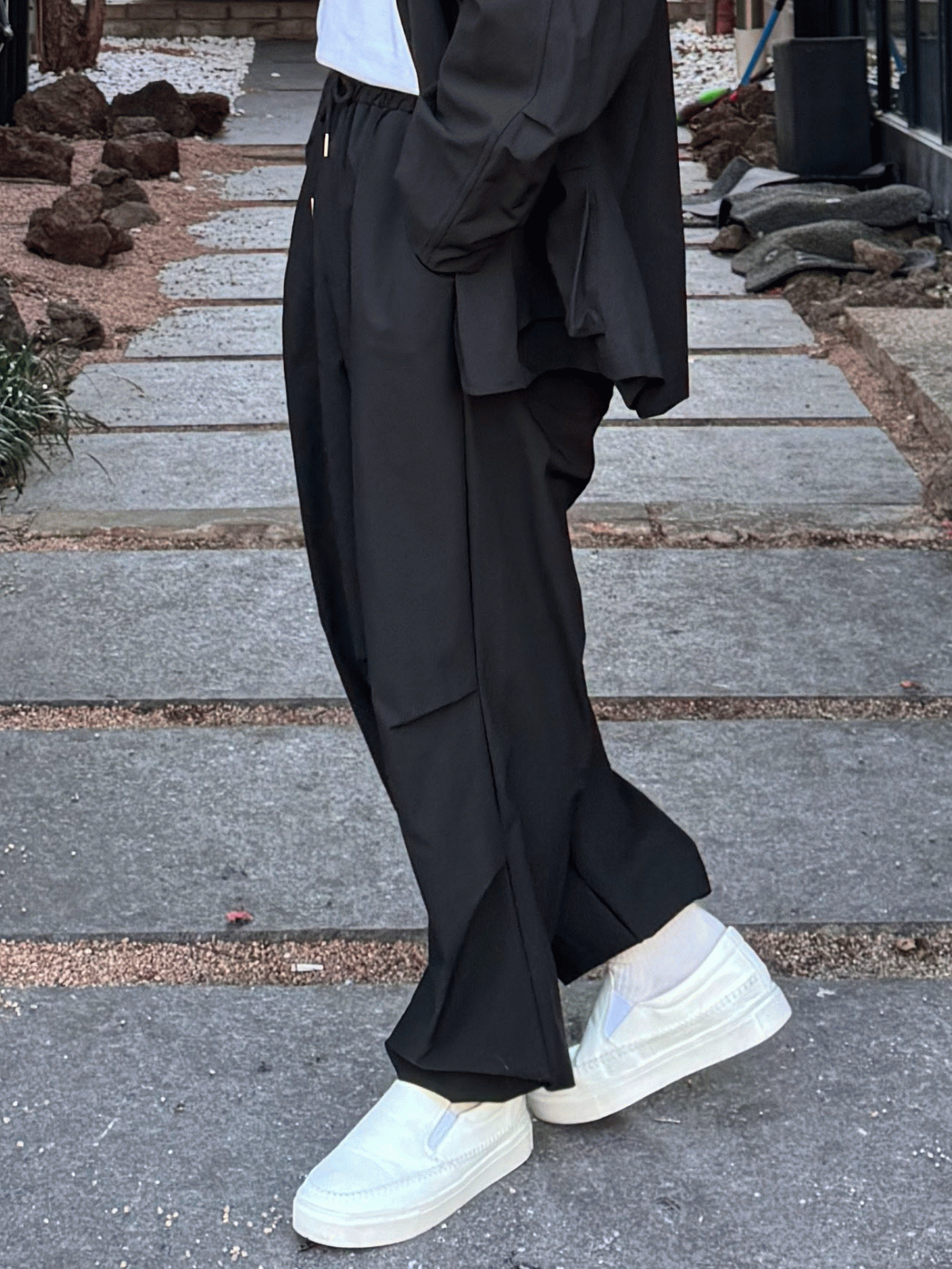 美式風格彈力休閒褲