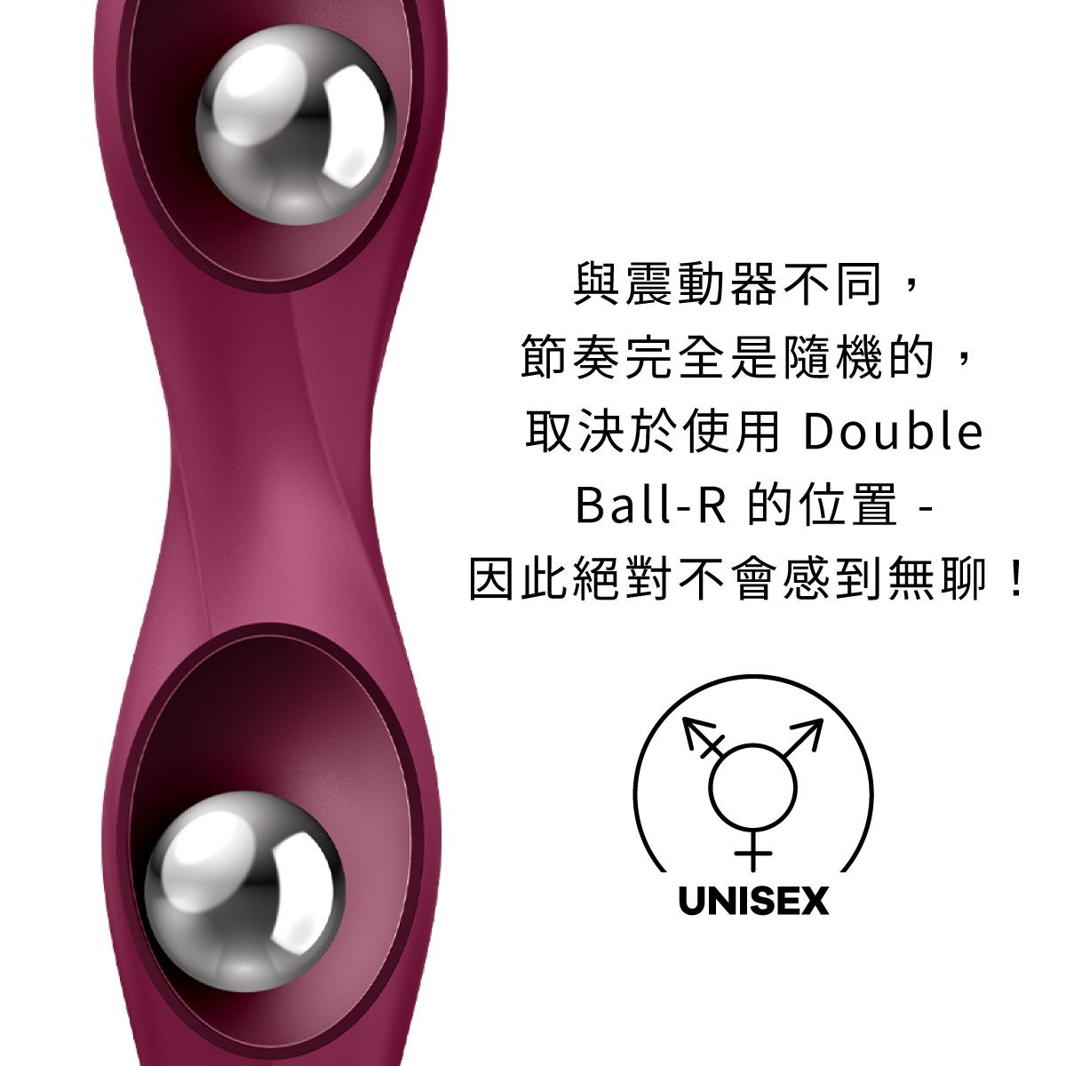 Satisfyer Double Ball-Rr,德國 Satisfyer,情趣用品,情趣玩具,後庭玩具,後庭肛塞,後庭塞,後庭按摩器