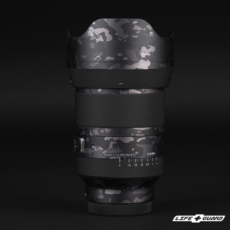 LIFE+GUARD 鏡頭貼膜安裝示意，適用 SIGMA 50mm F1.2 DG DN Art