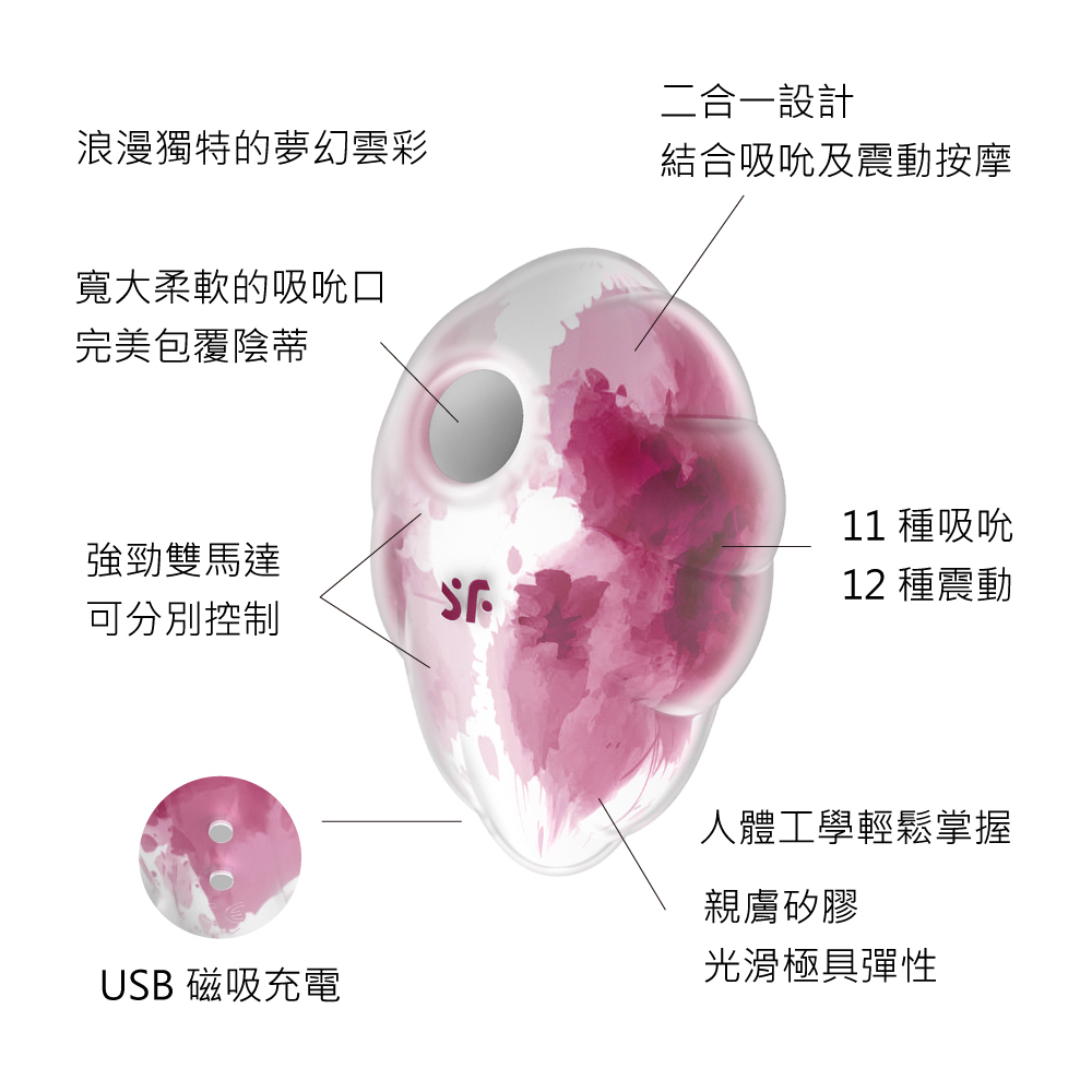 德國 Satisfyer Cloud Dancer 陰蒂震動吸吮器