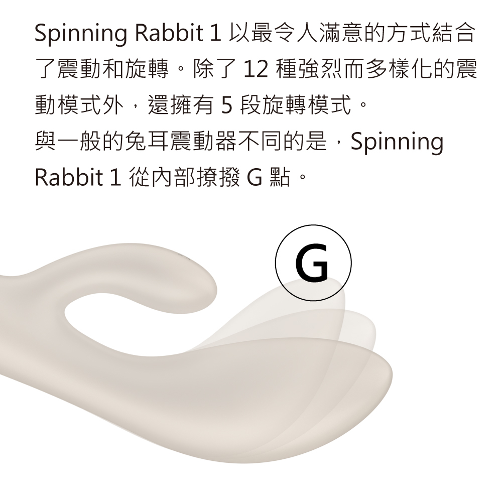 Satisfyer,德國 Satisfyer,Satisfyer 按摩棒,G點按摩棒,高潮按摩棒,兔耳按摩棒,Satisfyer Spinning Rabbit 1,G點按摩器,G點旋轉兔耳按摩棒,兔耳旋轉GC點棒
