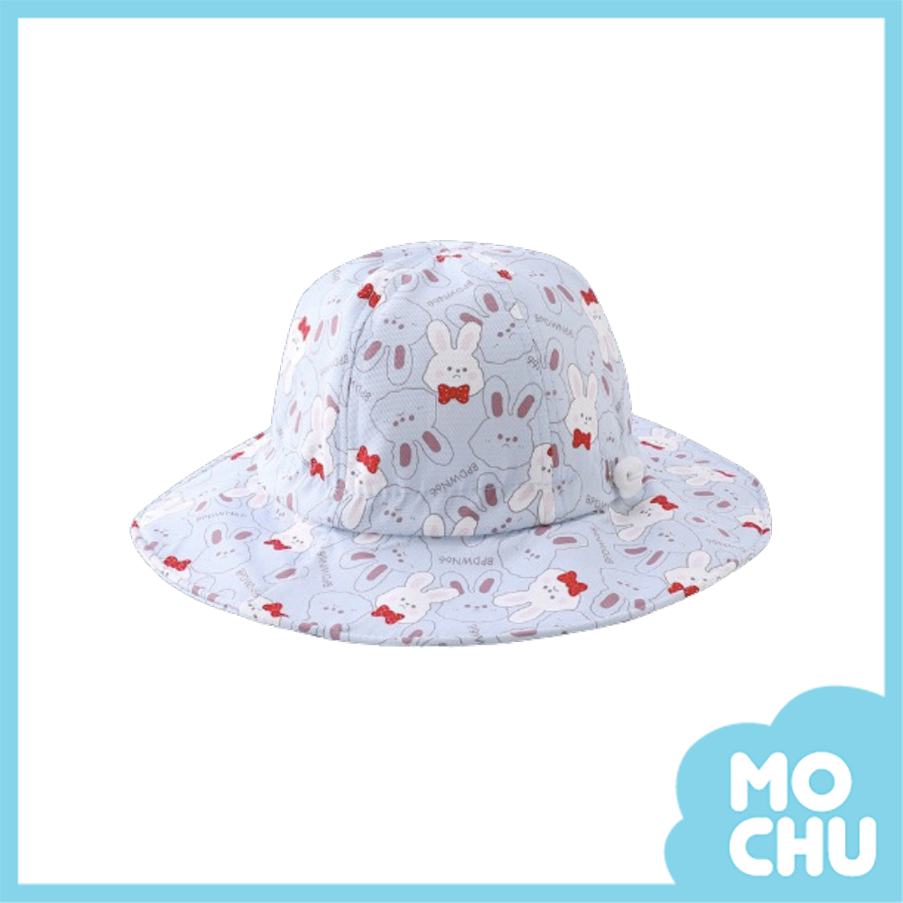 藍色兔遮陽布帽