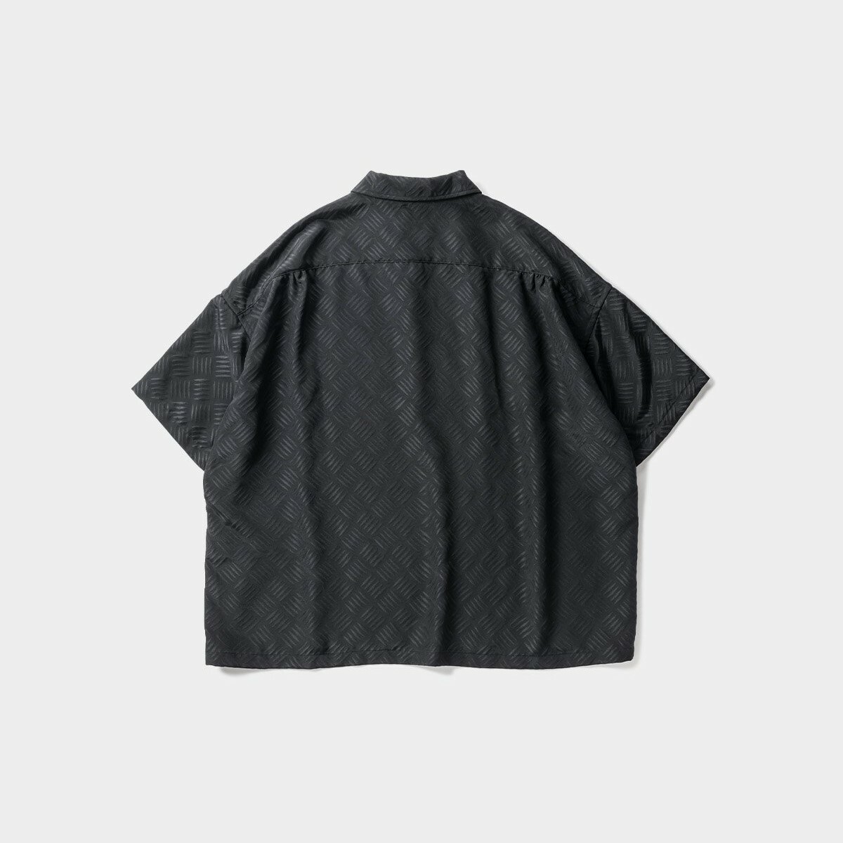 TIGHTBOOTH / CHECKER PLATE HALF ZIP SHIRT