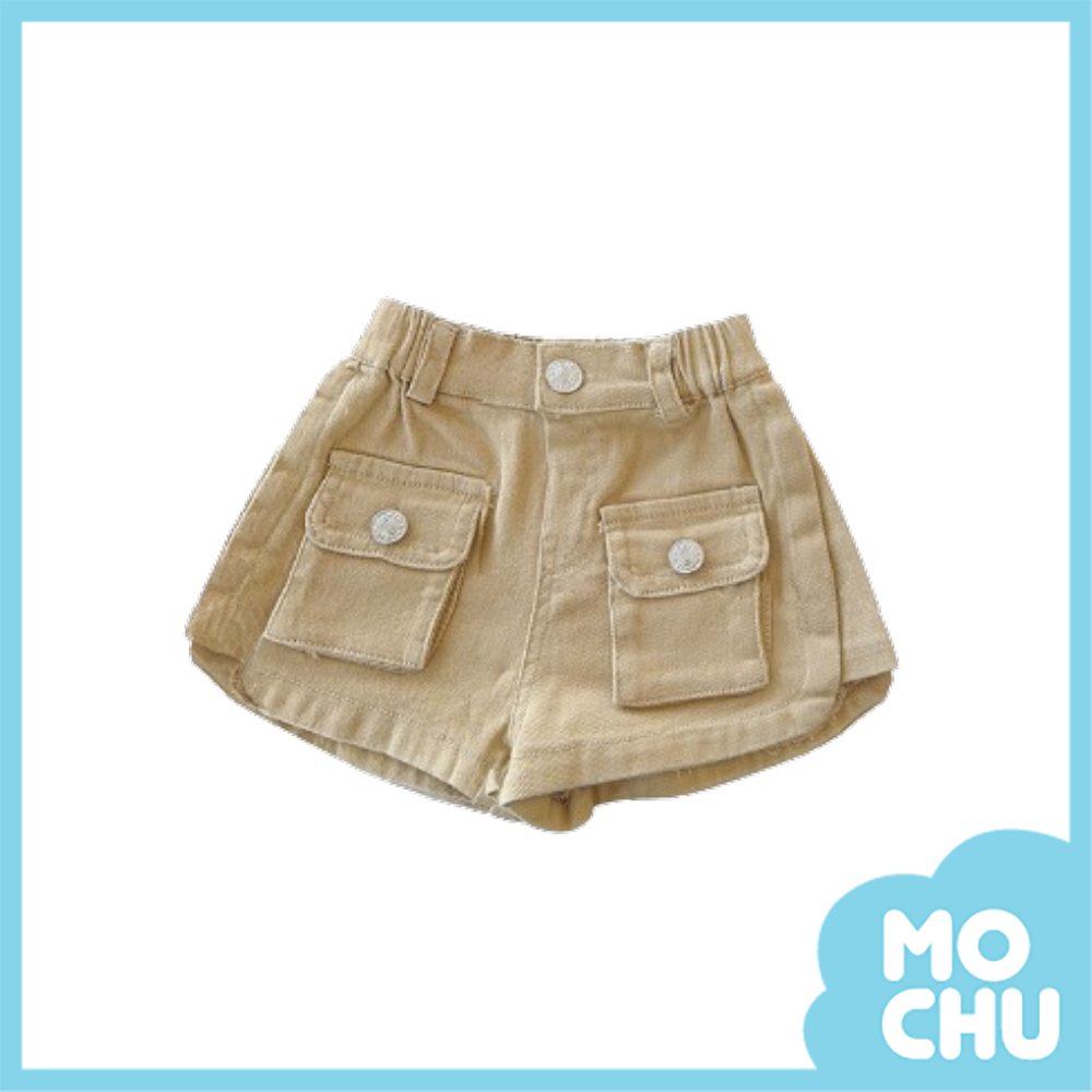 大口袋工裝短褲(二色）