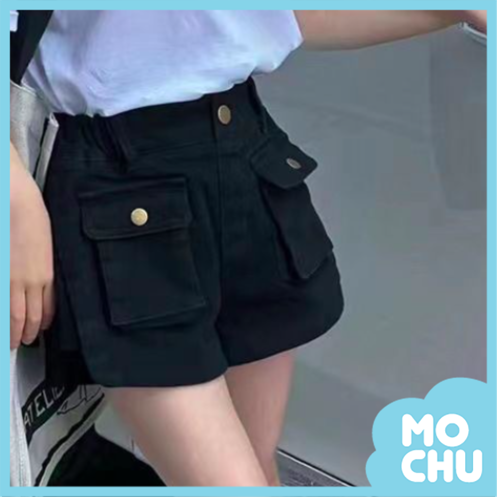 大口袋工裝短褲(二色）