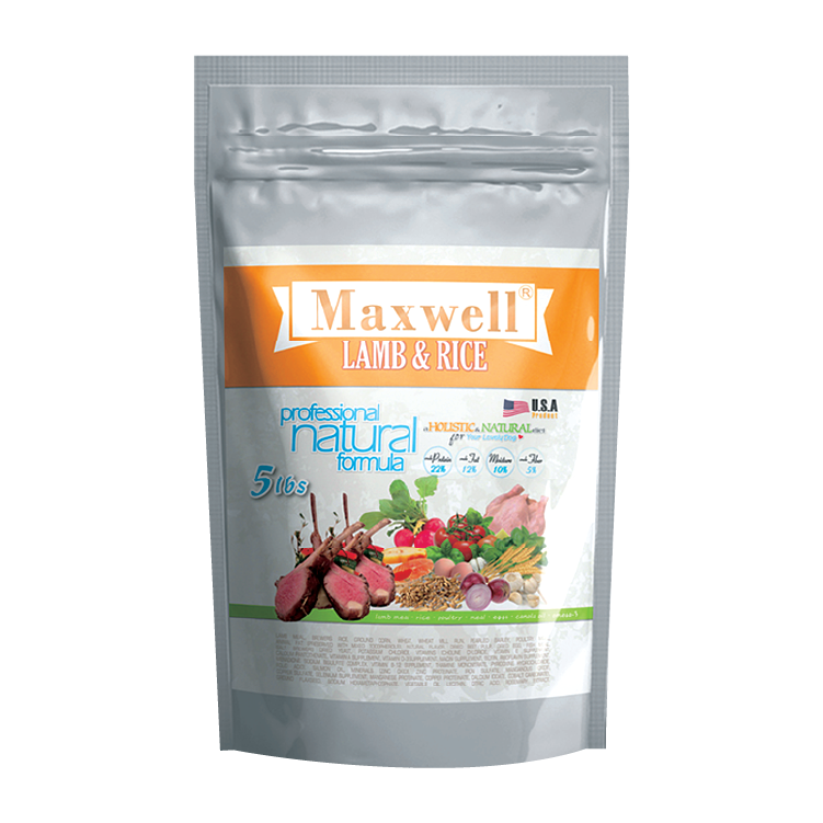 Maxwell®丨Lamb & Rice 鮮羊肉加飯成犬糧 5lbs (MXA-01-5)