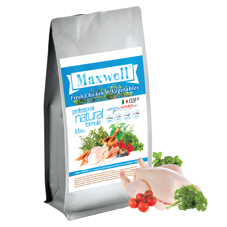 Maxwell®丨Chicken & Vegetables 鮮雞肉加菜狗糧 33lbs (MXA-04)