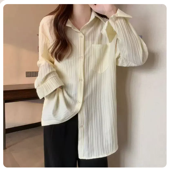 Long sleeve shirt (apricot size: S-3XL) (please contact customer service to confirm the shipping size after placing an order)