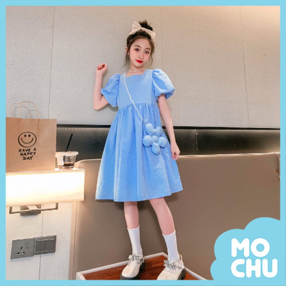 甜美公主澎袖連衣裙(不含包包)