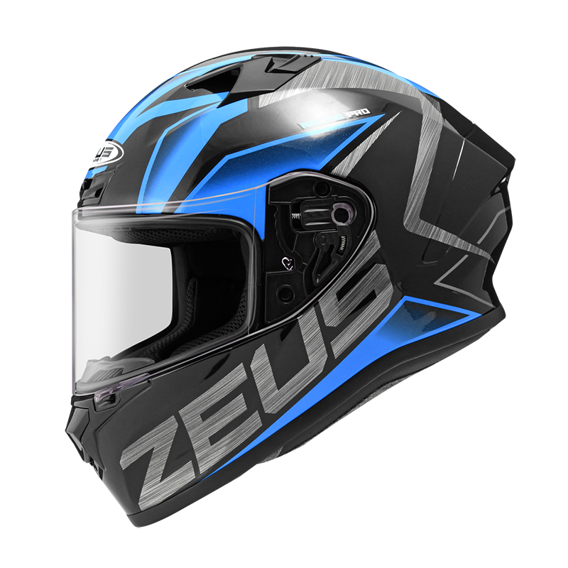 Leelik利力電單車行有限公司 | ZEUS ZS-826 BK3 Black Blue 電單車頭盔